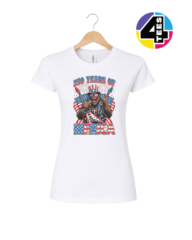Bigfoot Freedom Rock Women's Tee