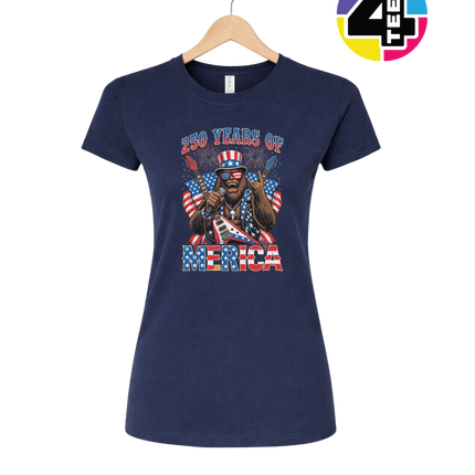 Bigfoot Freedom Rock Women's Tee