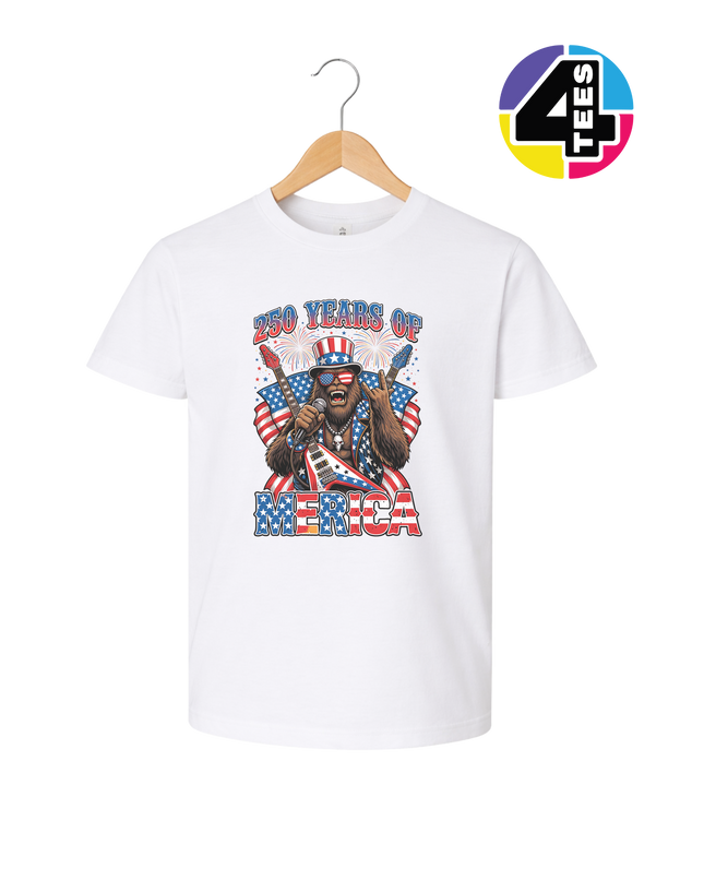 Bigfoot Freedom Rock Youth Tee
