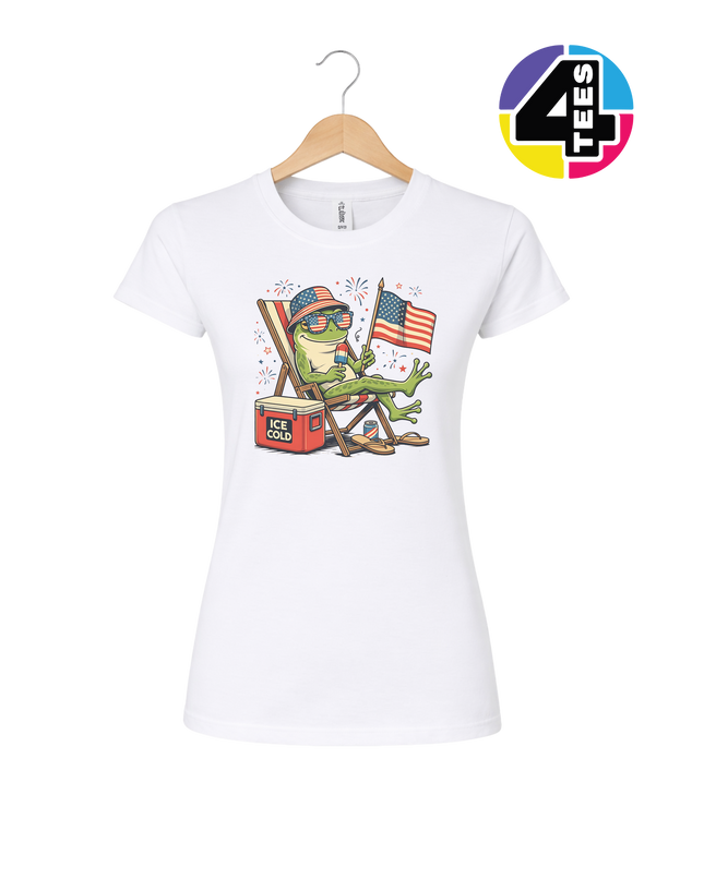 Chill Frog Freedom Vibes Women's Tee