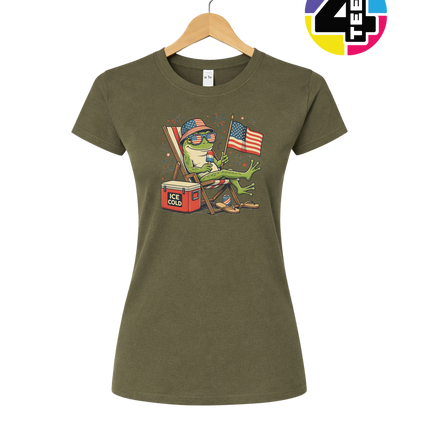 Chill Frog Freedom Vibes Women's Tee