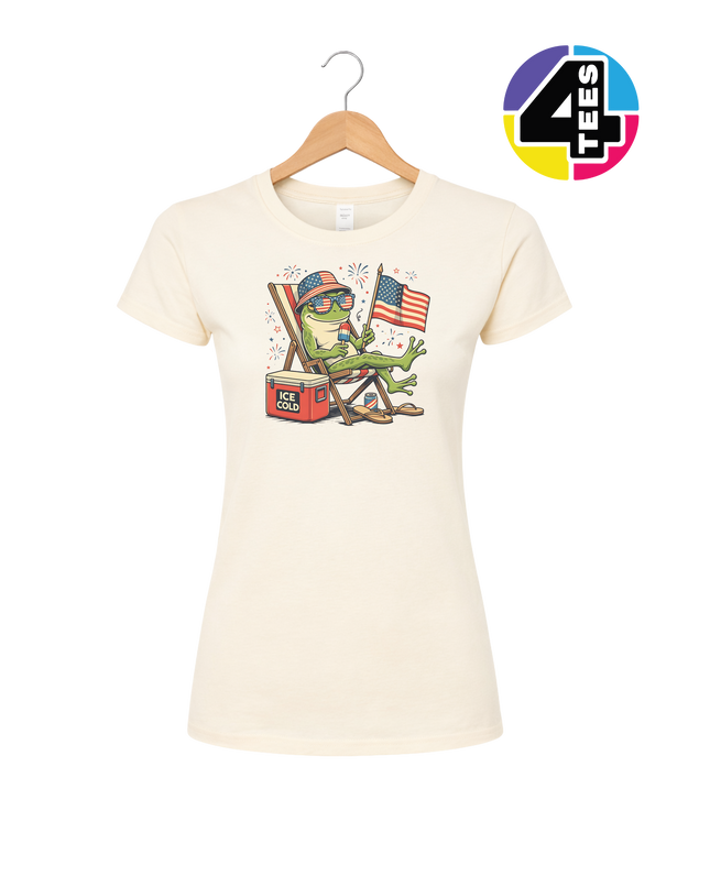 Chill Frog Freedom Vibes Women's Tee