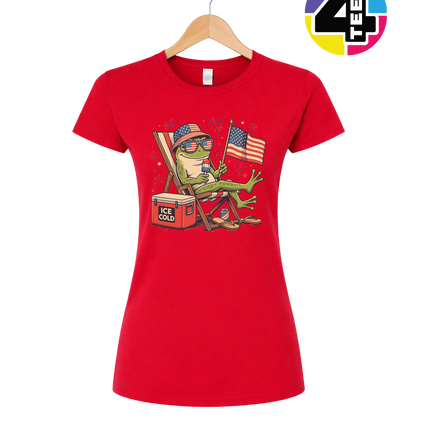 Chill Frog Freedom Vibes Women's Tee