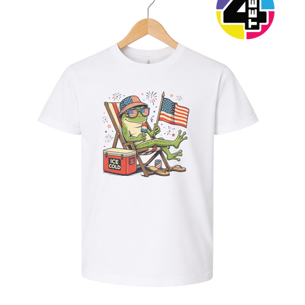 Chill Frog Freedom Vibes Youth Tee