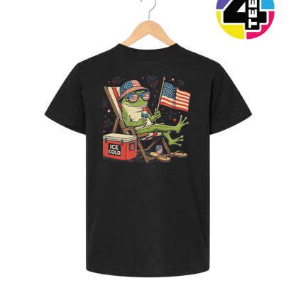 Chill Frog Freedom Vibes Youth Tee
