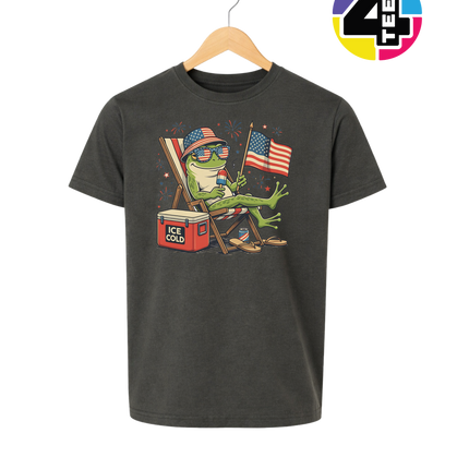 Chill Frog Freedom Vibes Youth Tee