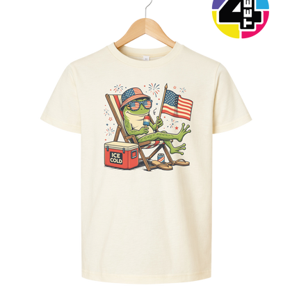 Chill Frog Freedom Vibes Youth Tee