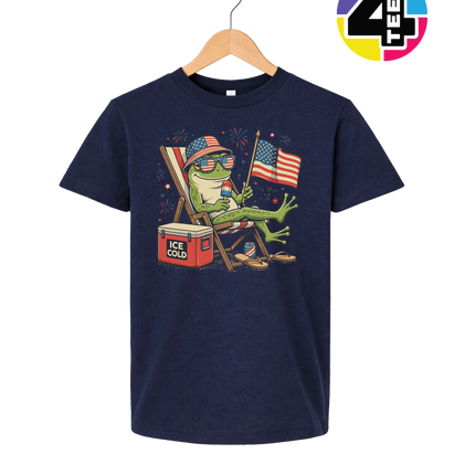Chill Frog Freedom Vibes Youth Tee
