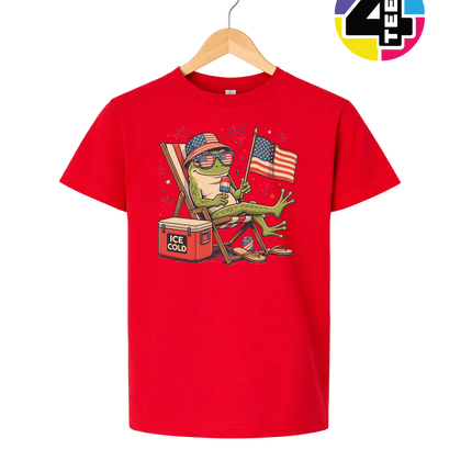 Chill Frog Freedom Vibes Youth Tee
