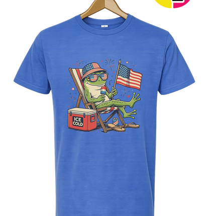 Chill Frog Freedom Vibes Tee
