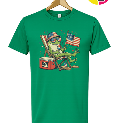 Chill Frog Freedom Vibes Tee