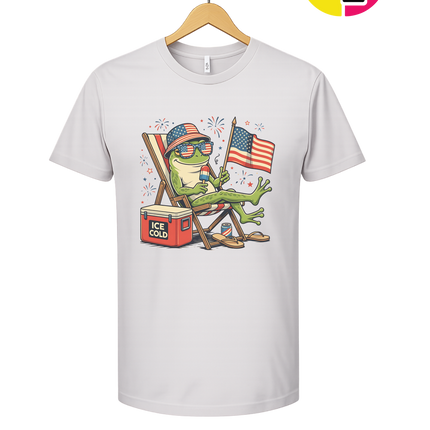 Chill Frog Freedom Vibes Tee