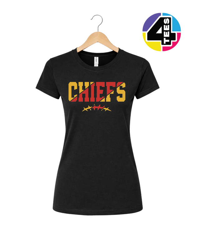 Red & Gold Chiefs Barbed Blitz Women's Tee