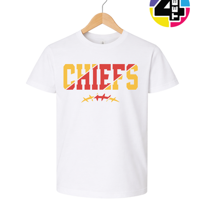 Red & Gold Chiefs Barbed Blitz Youth Tee