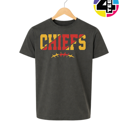 Red & Gold Chiefs Barbed Blitz Youth Tee
