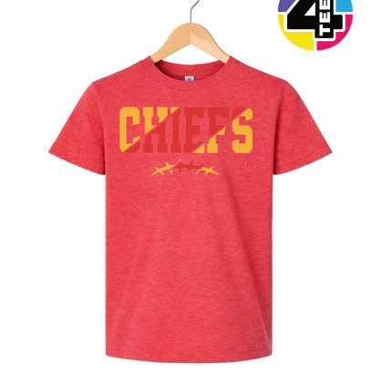 Red & Gold Chiefs Barbed Blitz Youth Tee
