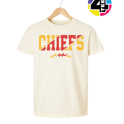 Red & Gold Chiefs Barbed Blitz Youth Tee