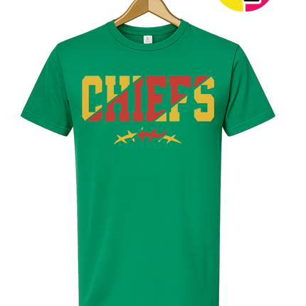 Red & Gold Chiefs Barbed Blitz Tee