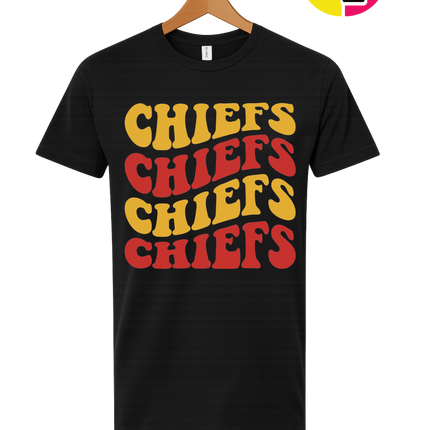 Retro Chiefs Groove Stack Tee