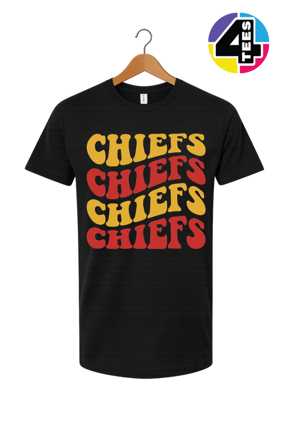Retro Chiefs Groove Stack Tee
