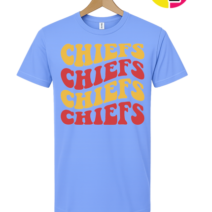 Retro Chiefs Groove Stack Tee