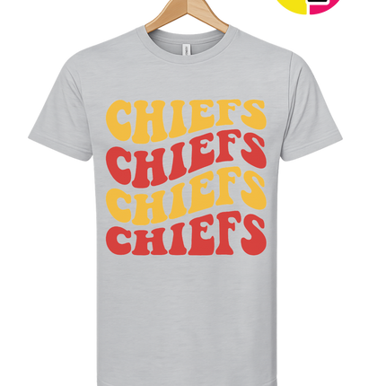 Retro Chiefs Groove Stack Tee
