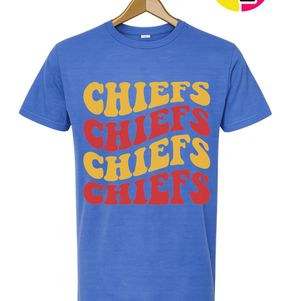 Retro Chiefs Groove Stack Tee