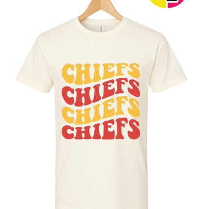 Retro Chiefs Groove Stack Tee
