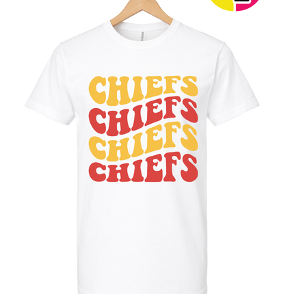 Retro Chiefs Groove Stack Tee