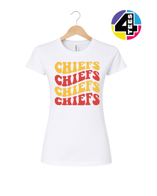 Retro Chiefs Groove Stack Women's Tee