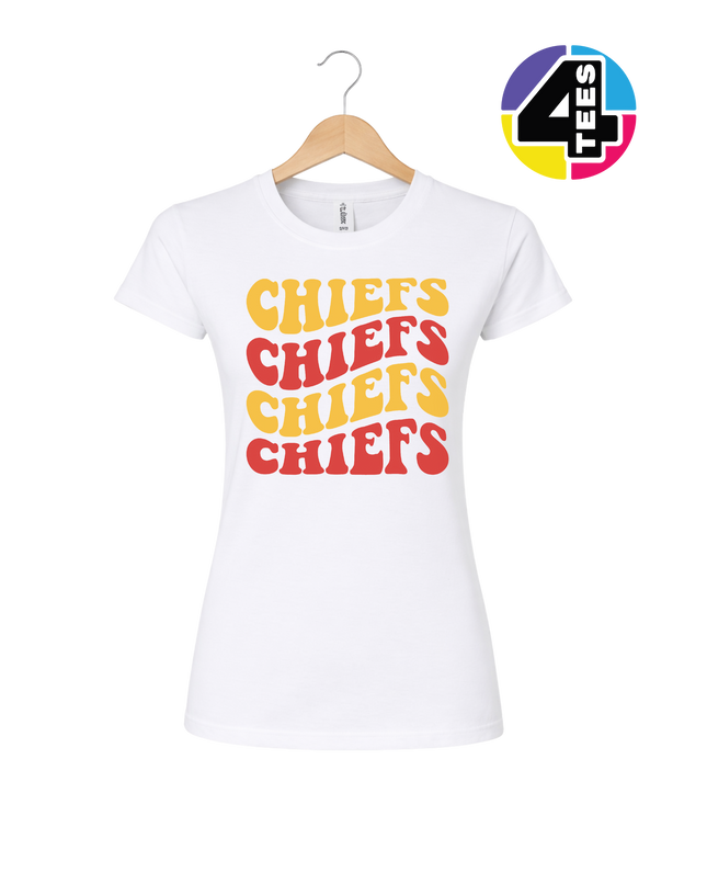 Retro Chiefs Groove Stack Women's Tee