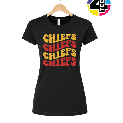 Retro Chiefs Groove Stack Women's Tee
