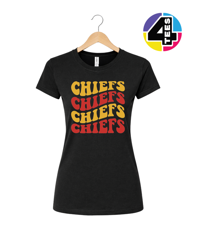 Retro Chiefs Groove Stack Women's Tee