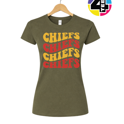 Retro Chiefs Groove Stack Women's Tee