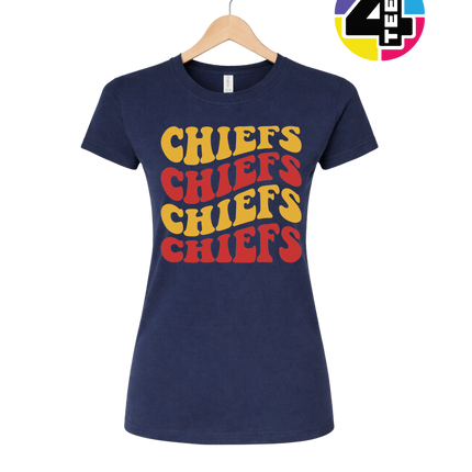Retro Chiefs Groove Stack Women's Tee