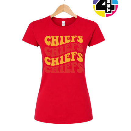 Retro Chiefs Groove Stack Women's Tee