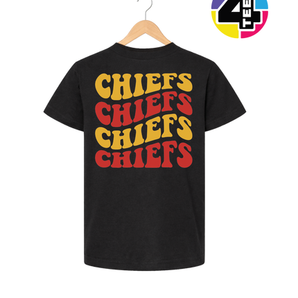 Retro Chiefs Groove Stack Youth Tee