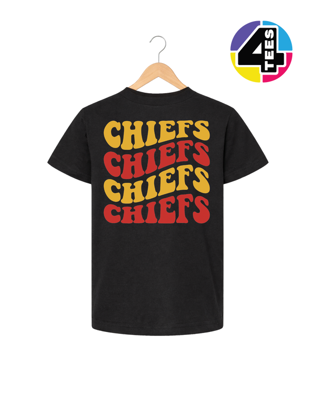 Retro Chiefs Groove Stack Youth Tee