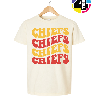 Retro Chiefs Groove Stack Youth Tee