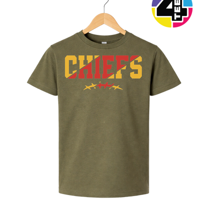 Chiefs Football Bold & Golden Youth Tee