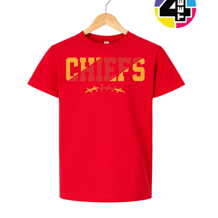 Chiefs Football Bold & Golden Youth Tee