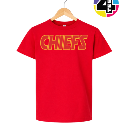 Chiefs Retro Rally Script Youth Tee