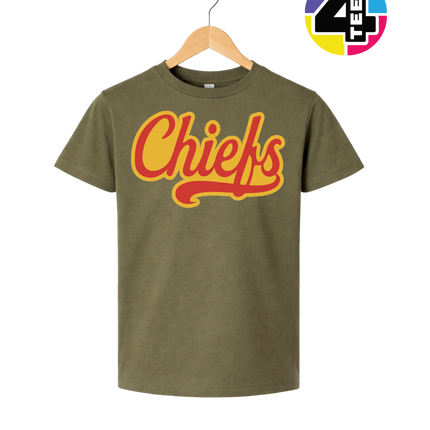Chiefs Golden Glory Script Youth Tee