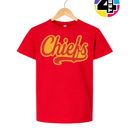 Chiefs Golden Glory Script Youth Tee