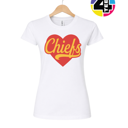 Chiefs Heartbeat Script Women's Tee