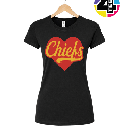 Chiefs Heartbeat Script Women's Tee