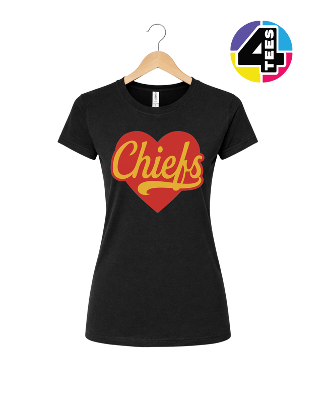 Chiefs Heartbeat Script Women's Tee