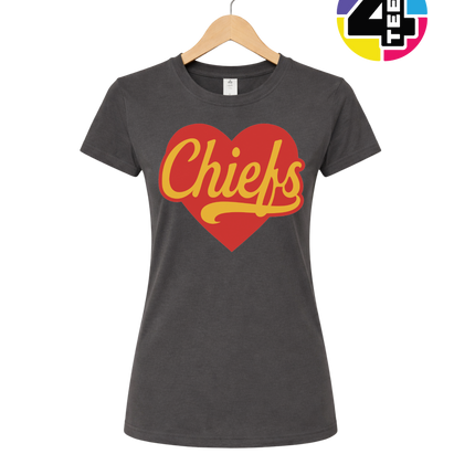 Chiefs Heartbeat Script Women's Tee