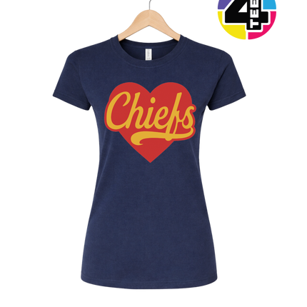Chiefs Heartbeat Script Women's Tee