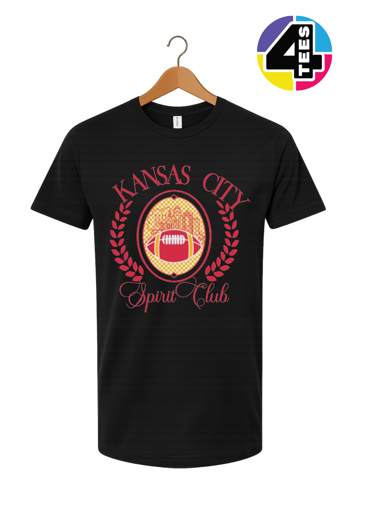 Kansas City Spirit Club Gridiron Crest Tee